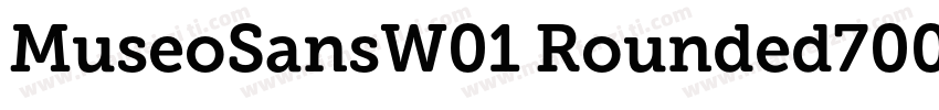 MuseoSansW01 Rounded700字体转换